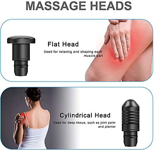 Massage Gun Attachments for Hypervolt Go, 12PCS Replaceable Massager Heads to Meet Different Needs for Deep Tissue Percuss...