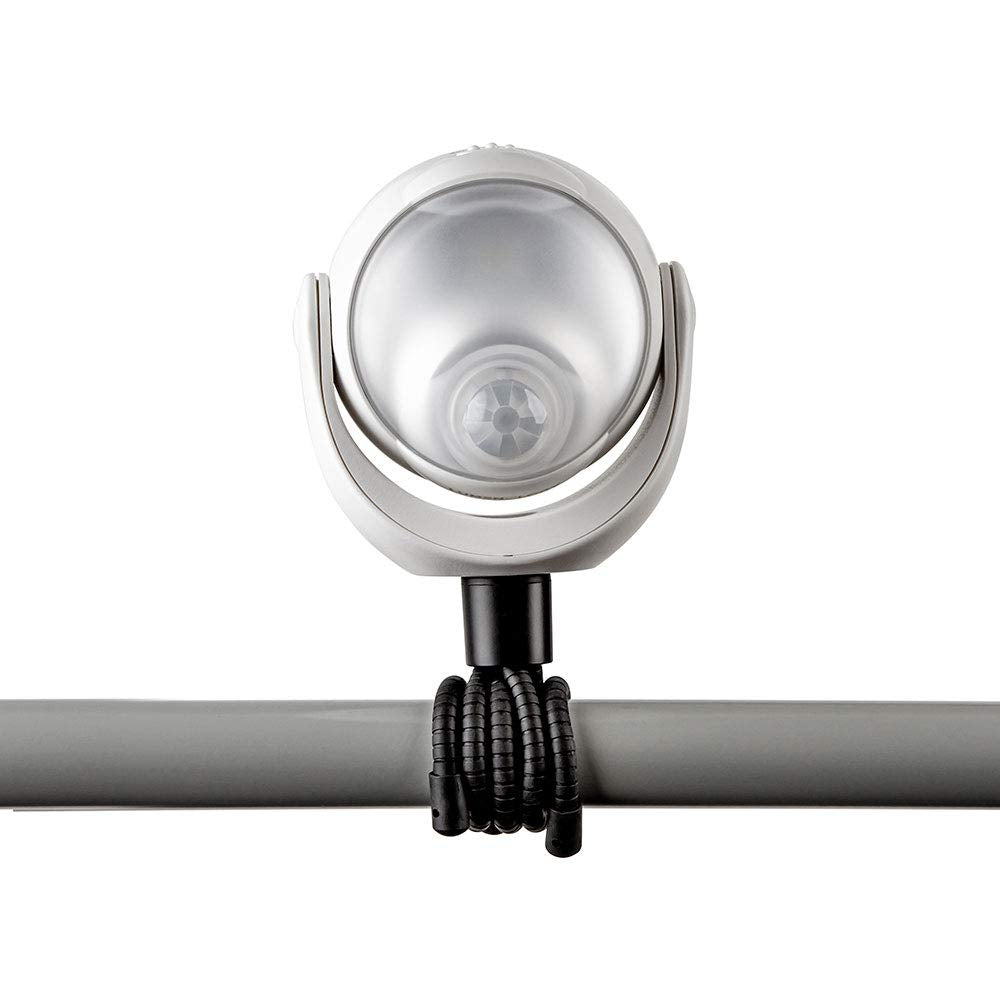 Limitless Innovations Lumenology Portable LED Motion Sensor Light 148 Lumens 13 ft Range Tripod Base Magnetic Option White Model LMLGY-SMSL-002