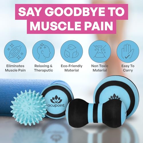 Acupoint Massage Ball Therapy Set for Muscle Knots and Post-Workout - Physical Therapy Balls, Trigger Point & Yoga Therap...