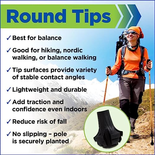 York Nordic Motivator Walking Poles for Balance and Rehab - Patented Stability Grips - Lightweight, Adjustable, and Collap...