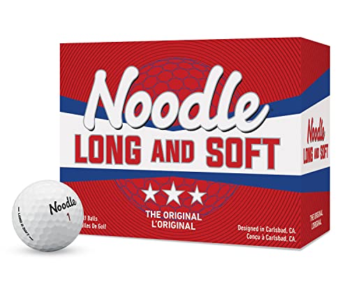 TaylorMade Noodle Long & Soft Golf Balls, Ultra-Soft 34 Compression Core, Great Feel and Increased Spin, Patented Dimple D...