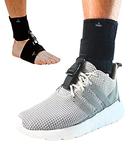 Dosh AFO Foot Drop Brace - Drop Foot Brace for Walking - AFO - Unisex (Black)