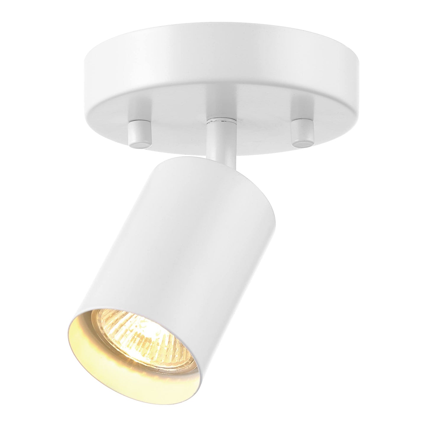 Globe Electric Pratt 1-Light Track Spotlight, Matte White, Metal, Model 57499, Bulb Not Included
