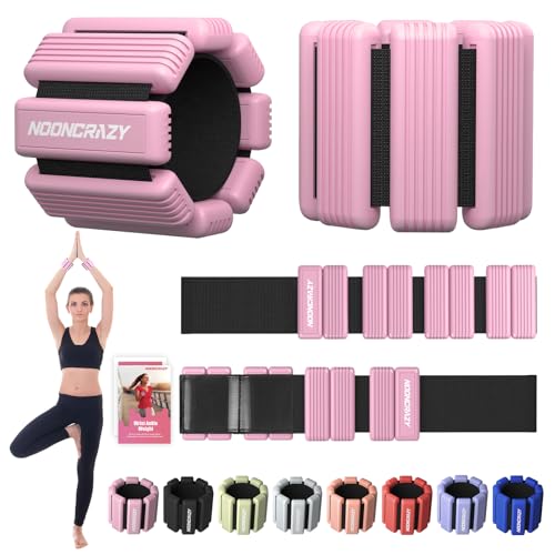 Pilates Wrist Ankle Weights for Women, Wearable Strong Arm & Leg Weights Set of 2(1 lb/2.2 lbs Each), Adjustable Ankle Wei...