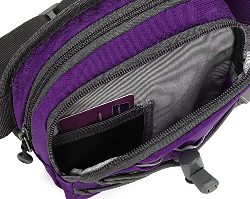 Waist Pack with Water Bottle Holder for Running Walking Hiking Fanny Pack Hydration Belt