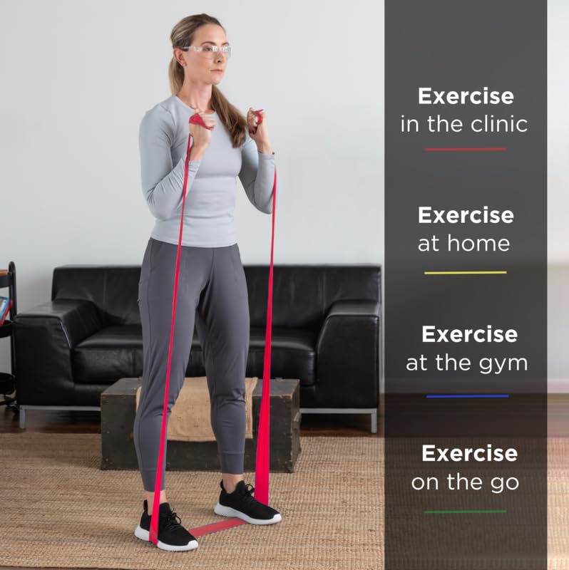 TheraBand-20030 Resistance Bands, 6 Yard Roll Professional Latex Elastic Band For Upper Body, Lower Body, & Core Exercise,...