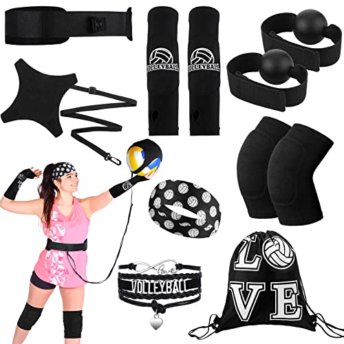 Honoson 7 Pcs Volleyball Training Equipment Aid Volleyball Serving Trainer Kit Gifts for Beginners