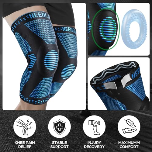 NEENCA Professional Knee Brace for Pain Relief, Medical Knee Support with Patella Pad & Side Stabilizers, Compression Knee...