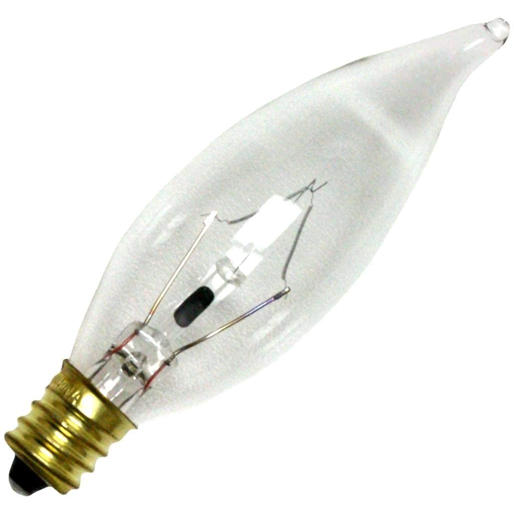 Bulbrite Incandescent Ca8 Candelabra Light Bulb, 15W, Clear, E12 Base, Copper Material