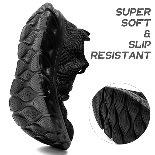 IQYNAM Running Shoes for Men Women Slip on Unisex Walking Tennis Non-Slip Work Shoes Lightweight Breathable Athletic Worko...