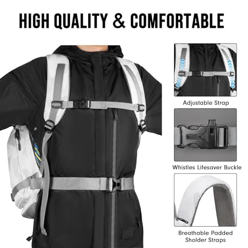 YOREPEK 65L Ski Boot Bag Backpack with 8 Pockets, Waterproof Ski Snowboard Boot Bags for Air Travel, Ski Gear Bag Backpack...