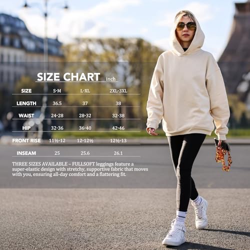 FULLSOFT 3 Pack Seamless Fleece Lined Leggings Women High Waisted Workout Winter Warm Thermal Yoga Pants
