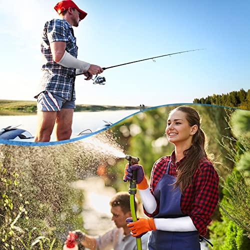 Eurzom 4 Pairs Arm Protection Sleeve for Men Women Sun Forearm Arm Protector Cover Sleeve for Sports Skin Gardening Work(9...