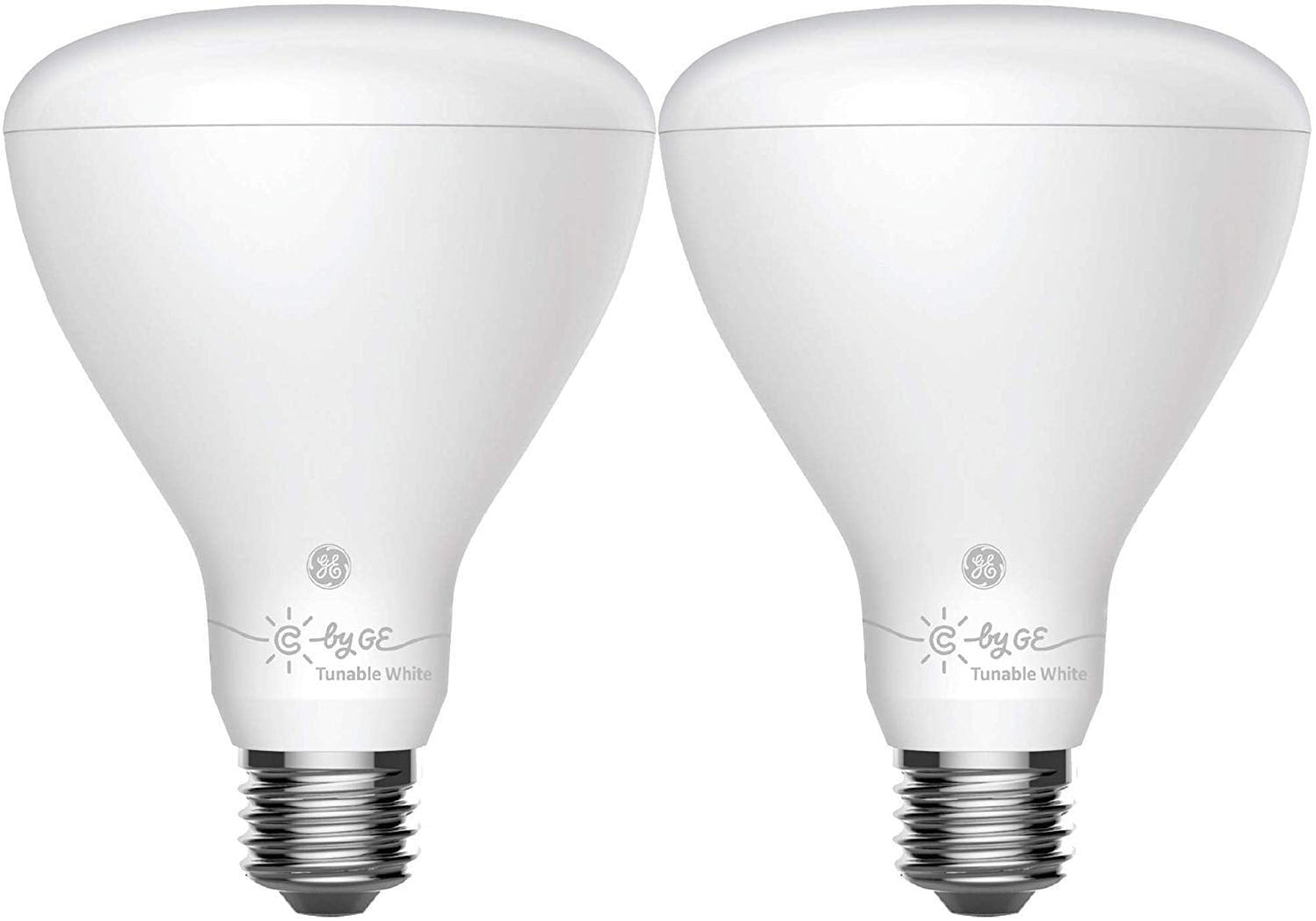 Ge Lighting Cync Smart Flood Light Bulbs  Bluetooth Enabled  Tunable White  Alexa And Google Assistant Compatible  Cool And Warm White (2 Pack)  Packaging May Vary