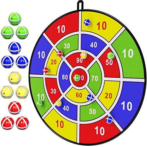 BooTaa 29" Large Dart Board for Kids, Kids Dart Board with Sticky Balls, Boys Toys, Indoor/Sport Outdoor Fun Party Play Ga...