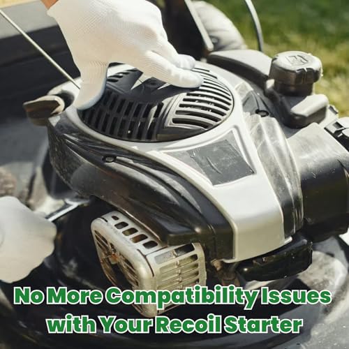 SSFOLPFEE High Strength Recoil Start Rope Replacement for Chainsaws, Lawn Mowers, Gas or Diesel Engines - 50 feet with 2 U...