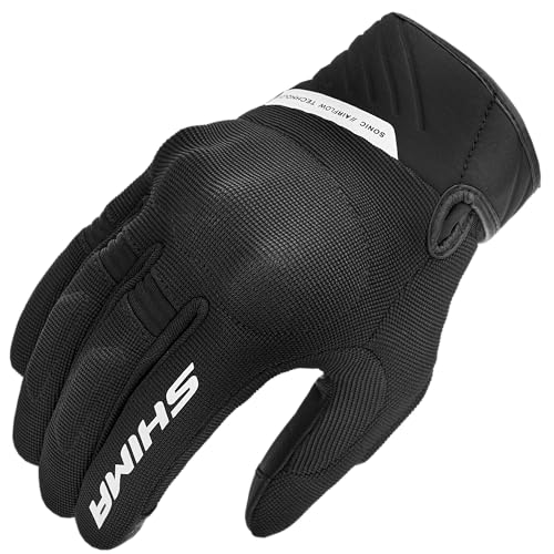 SHIMA Sonic Motorcycle Gloves Men Women Textile Leather Short Summer Biker Armoured Protectors Powersports Motorsport