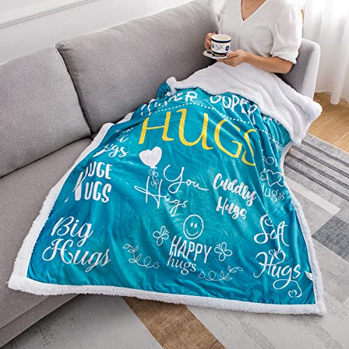 Piwaka Hug Blanket for Women - Get Well Gifts for Comfort & Care, Cozy Soft Flannel Fleece Throw, Surgery Recovery, Thinki...