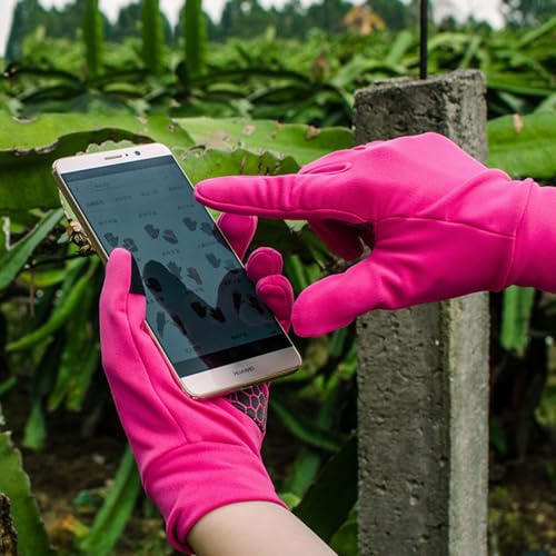 Touchscreen Running Gloves - Lightweight Thermal Anti-Slip Gloves with Portable Buckle for Outdoor Sports and Winter Activ...