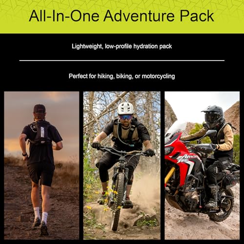 MSR Low-Profile Race Hydration Pack – 2-Liter Water Bladder Backpack – Lightweight, Secure Fit for Off-Road, Dirt Bike, MT...