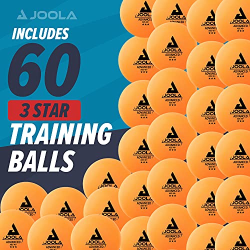 JOOLA Training 3 Star Table Tennis Balls 12, 60, or 120 Pack - 40+mm Regulation Bulk Ping Pong Balls for Competition and R...