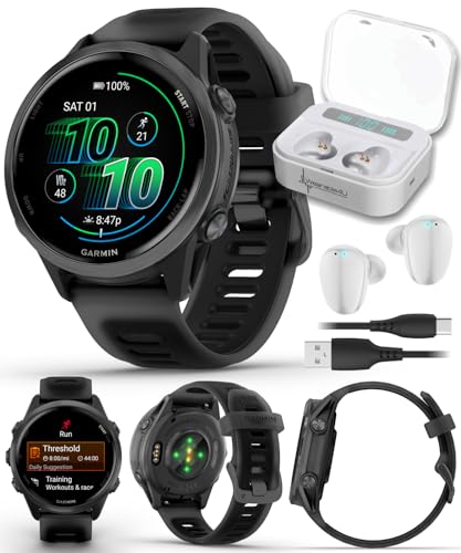 Garmin Forerunner 570 42mm Advanced GPS Running & Triathlon Smartwatch AMOLED Display Training & Recovery Features Slate G...