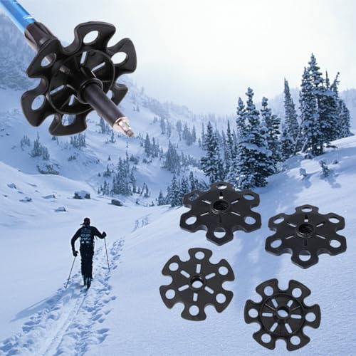 Walking Stick Tips Rubber 4pcs Trekking Pole Tips Replacement- Rubber Feet for Hiking Poles, Walking Sticks, Trekking Pole...