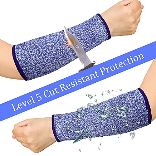 Sintege 3 Pairs Arm Protectors for Thin Skin and Bruising Cut Resistant Forearm Sleeve Level 5 Arm Burn Protection Sleeve...