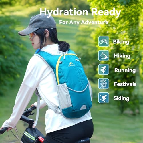 Hydration Backpack with 2L Bladder – Durable Lightweight Water Pack for Running, Hiking, Biking – Fits Men, Women, Youth