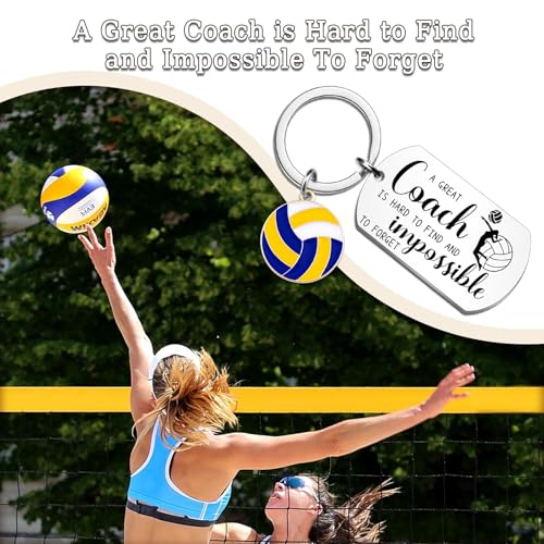 Lervuh Coach Keychain Coach Gifts for Men Women Thank You Appreciation Gift for Coaches Volleyball Football Seccor