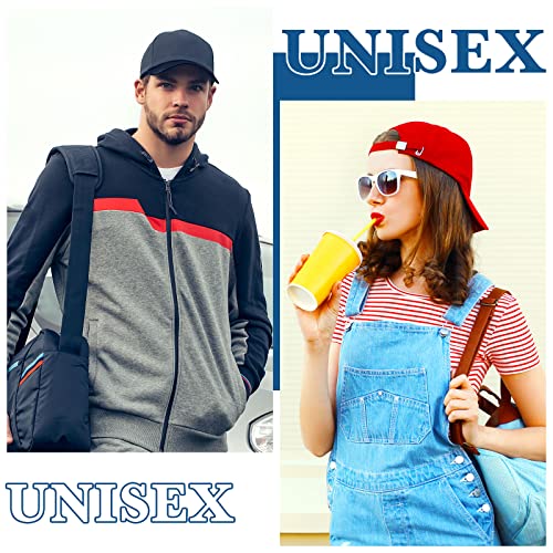 Jecery 12 Pcs Baseball Caps for Women Men Washed Baseball Hat Adjustable Cotton Sports Caps for Adults Outdoor Activities