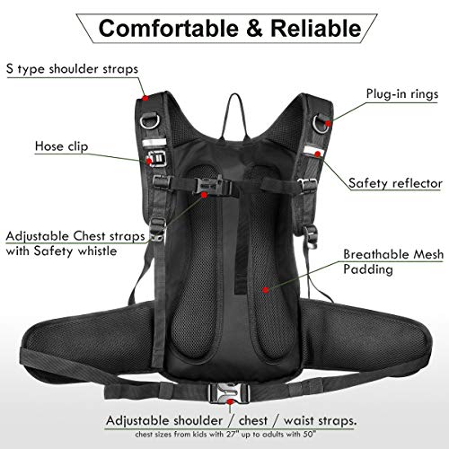 Mothybot Insulated Hydration Backpack Pack with 3L BPA Free Leak Proof Water Bladder, Large Storage Lightweight Hiking Day...