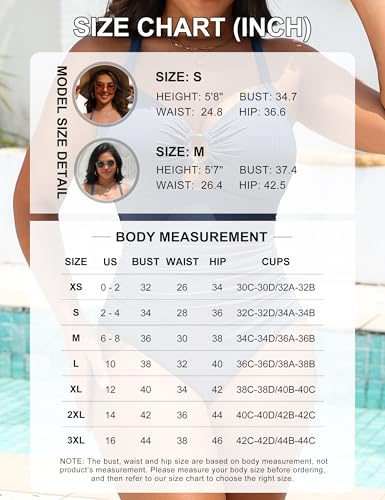 Blooming Jelly Womens One Piece Swimsuit Slimming Tummy Control Bathing Suit Shapewear Full Coverage Swim Suits