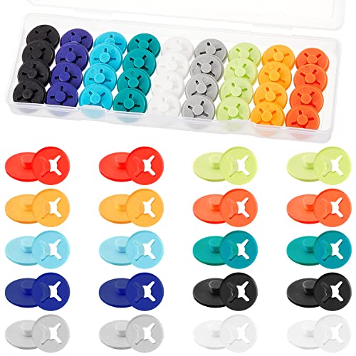 Juexica Running Bib Clips Race Number Buckle Fixing System Triathlon Race Bib Holder Marathon Fastener Holder for Field Event