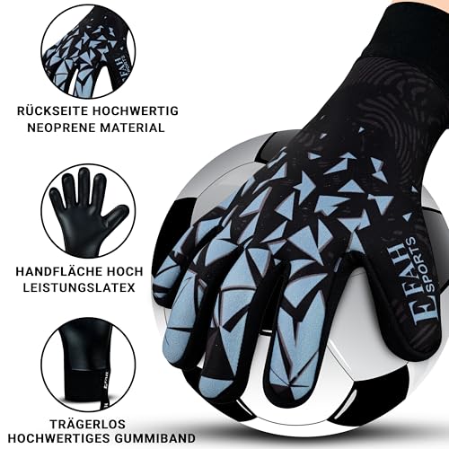 EFAH SPORTS Soccer Goalkeeper Gloves for Boys Kids Children Youth Adult Professional Goalkeeping Glove with Strong Grip Pr...