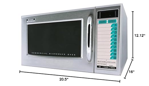 Sharp Medium-Duty Commercial Microwave Oven (15-0427) Category: Microwaves, R-21LTF