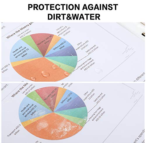 Sheet Protectors, PANDRI 500 Pack Clear Heavy Duty Plastic Page Protectors Sheet Reinforced 11-Hole Fit for 3 Ring Binder ...