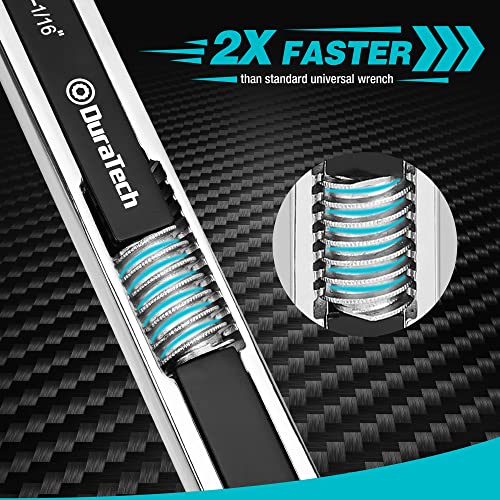 DURATECH Universal Wrench Set, Adjustable Wrench Set, SAE & Metric, 8-inch&10-inch, 44 sizes in 2 Piece, Drop Forged, ANSI...