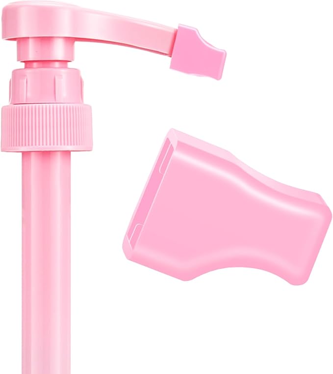Zhehao 20 Pcs Coffee Syrup Pump Tip Cap Pourer Covers Rubber Caps Fits for Syrup Pump, Oil Liquor Bottle, Pour Dispenser, Keep Sugar Condiments Olive Clean Preserved (Pink)