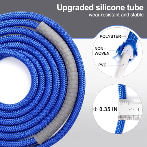 Reedvales 1LB Weighted Jump Ropes for fitness Women Men, Aluminum Handles for MMA, Boxing, CrossFit, Weight-loss Workouts,...