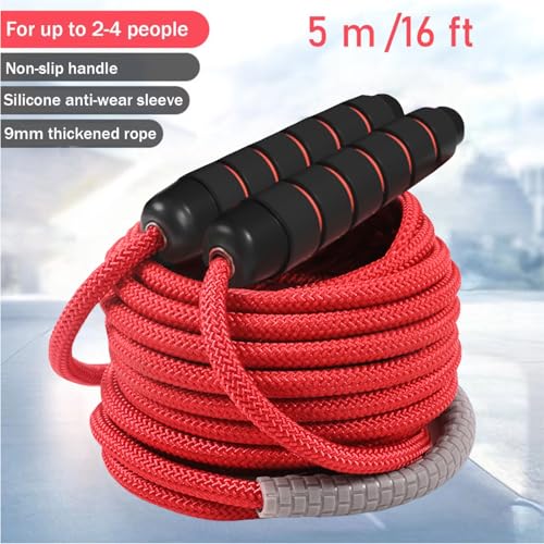 16 FT Long Jump Rope for Kids Adults,Double Dutch Jump Rope,Adjustable Skipping Ropes with High-strength Nylon Braided Rop...