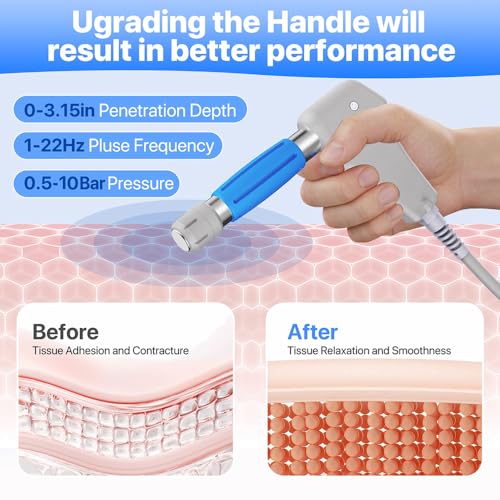 Kalecope 2026 upgraded Shockwave Therapy Machine Extracorporeal Physiotherapy Device for Pain Relief Deep Tissue Massager ...