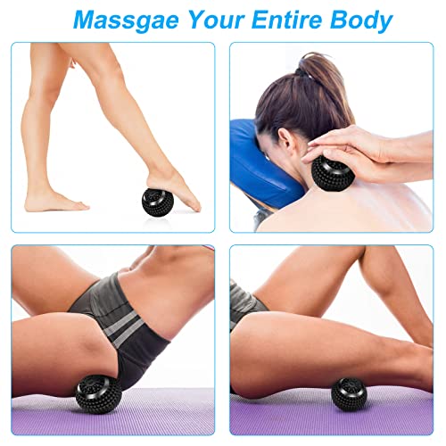 Uppye Vibrating Ball Massager, 4-Speed High-Intensity Fitness Lacrosse Ball, Mobility Ball for Workout Recovery, Deep Tiss...