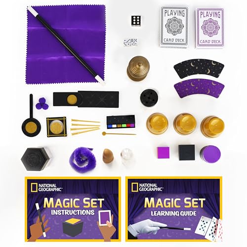 National Geographic Mega Magic Set - More Than 75 Magic Tricks for Kids to Perform with Step-by-Step Video Instructions fo...