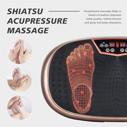 EILISON FitMaxx 3D XL Vibration Plate Exercise Machine - Whole Body Workout Vibration Platform w/Loop Bands - Lymphatic Dr...