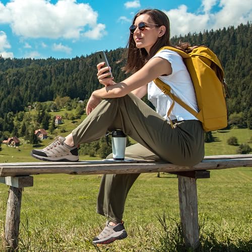 NORTIV 8 Women's Hiking Shoes Lightweight Breathable Mesh Walking Sneakers Outdoor Work Shoes Wander