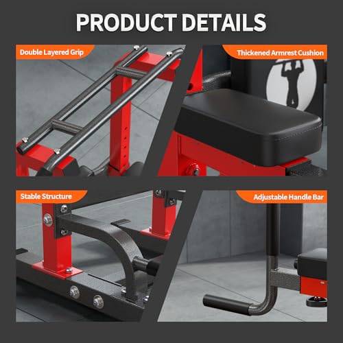 sogesfurniture Power Tower Dip Stands Assistive Trainer for Home Gym - 10-Level Height Adjustable Multi-functional Pull Up...