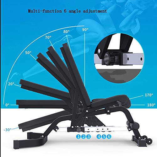 SLGGPJBU Small dumbbell Adjustable Weight Bench, Multi-function Household And Commercial Full Body Exercise Dumbbell Bench...