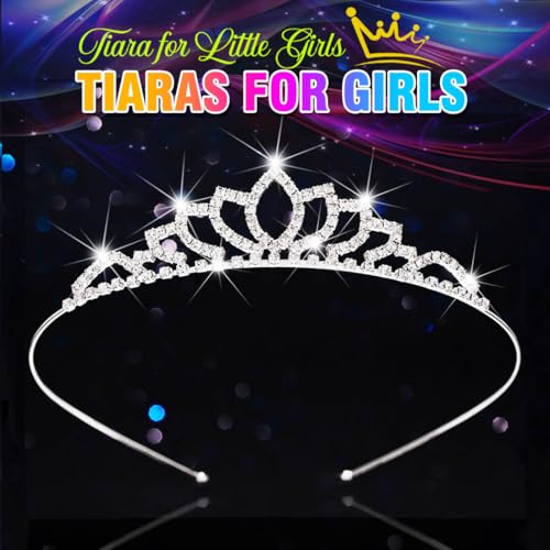 Kilshye Silver Tiaras and Crowns Rhinestone Wedding Tiara Birthday Prom Crown Hair Accessories for Women