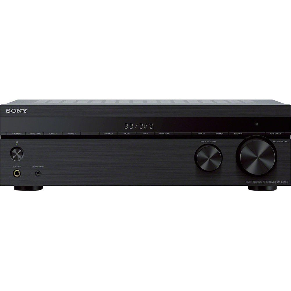 Sony Strdh590 5.2 Multi-Channel 4K Hdr Av Receiver With Bluetooth Bundle With 3 Yr Cps Enhanced Protection Pack
